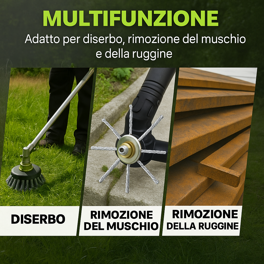 (SCONTO DEL 30%) Testina Tagliaerba in Acciaio Intrecciato 6 Fili