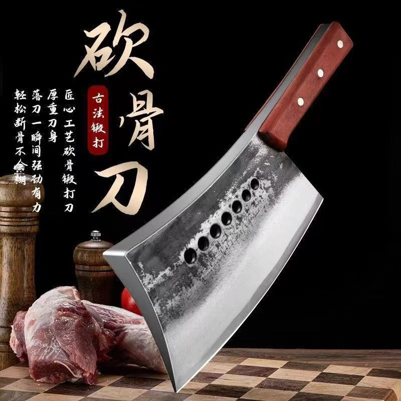 (OFERTA CALIENTE) Mannaia per ossa forgiata in acciaio ad alta durezza e alto tenore di manganese, mannaia per ossa per impieghi gravosi.