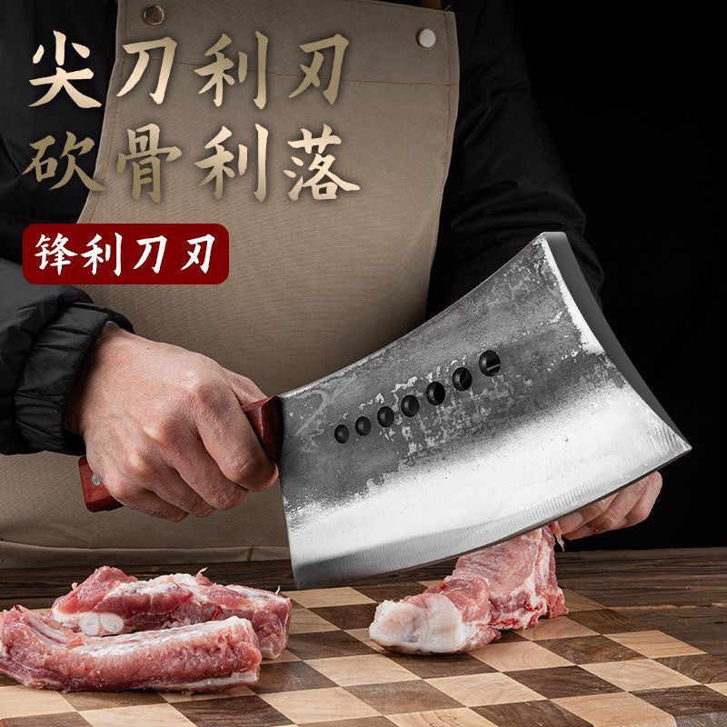 (OFERTA CALIENTE) Mannaia per ossa forgiata in acciaio ad alta durezza e alto tenore di manganese, mannaia per ossa per impieghi gravosi.