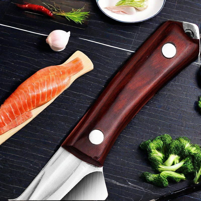 (OFERTA CALIENTE) Coltello da esterno forgiato in acciaio inossidabile, coltello multiuso portatile.