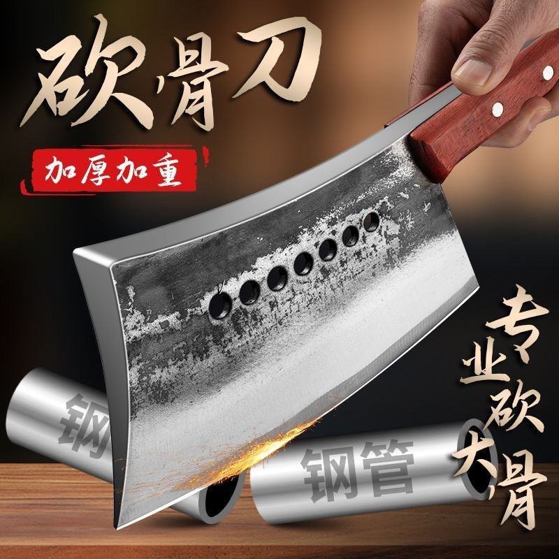 (OFERTA CALIENTE) Mannaia per ossa forgiata in acciaio ad alta durezza e alto tenore di manganese, mannaia per ossa per impieghi gravosi.