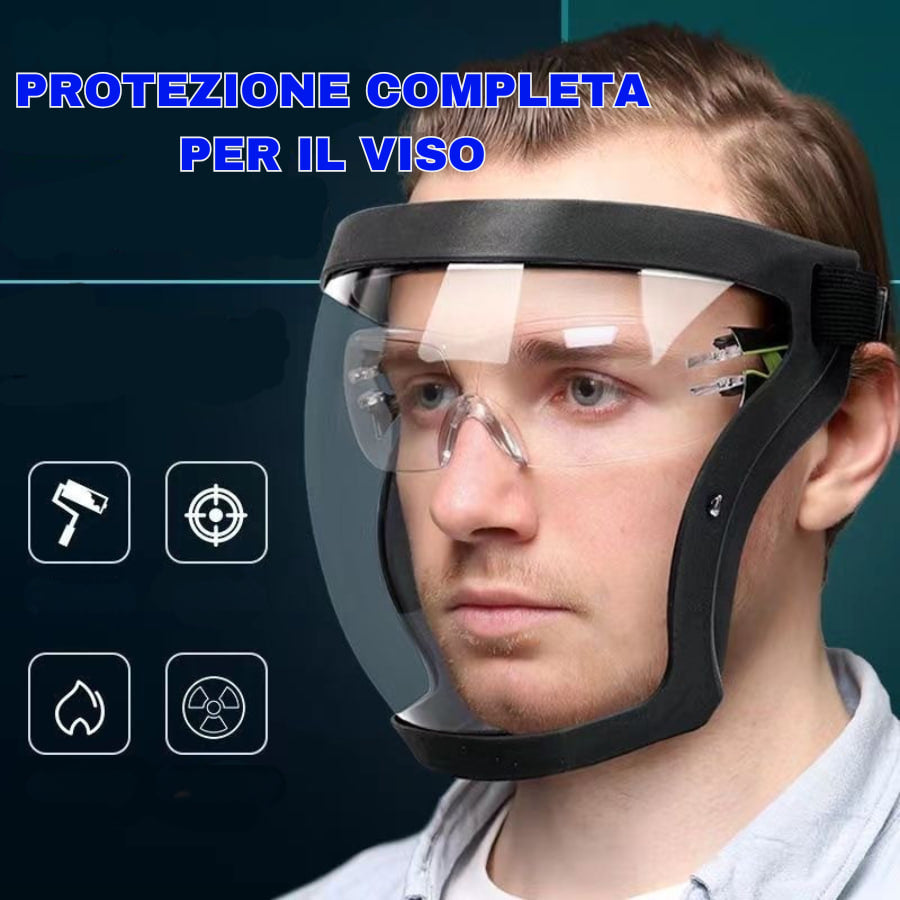 (SCONTO DEL 30%) La visiera protegge il viso dalle polveri sottili e dalla nebbia