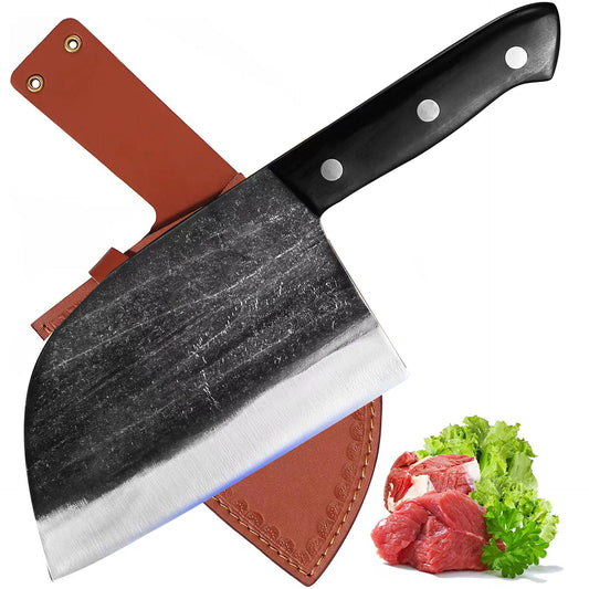 (OFERTA CALIENTE) Mannaia forgiata a mano ad alto tenore di carbonio